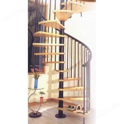 清瑛建材－凯撒钢质楼梯－脊索木板楼梯3