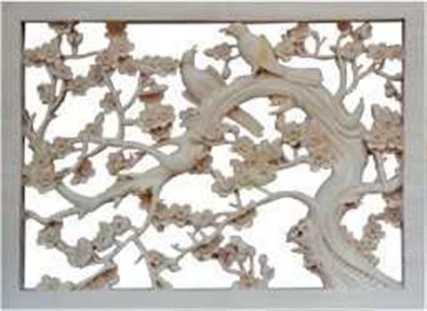 晟锋木业-雕刻装饰品-雕刻花件-木窗系列