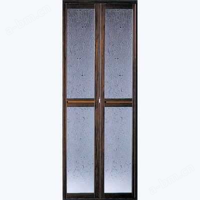 美加门窗-折叠门-胡桃折叠门（冰凌）