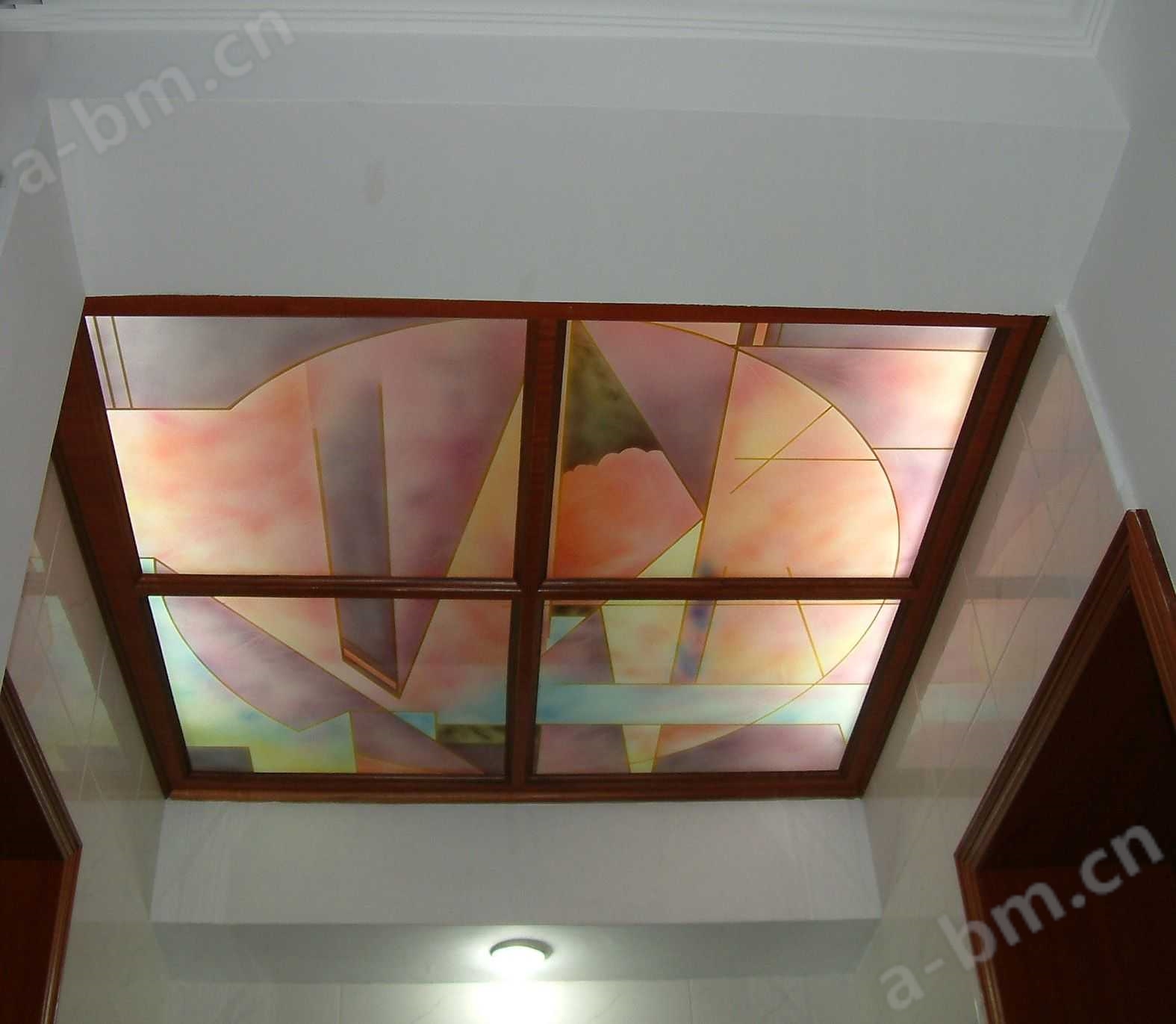 金申经典--艺术玻璃-玻璃-玻璃顶棚