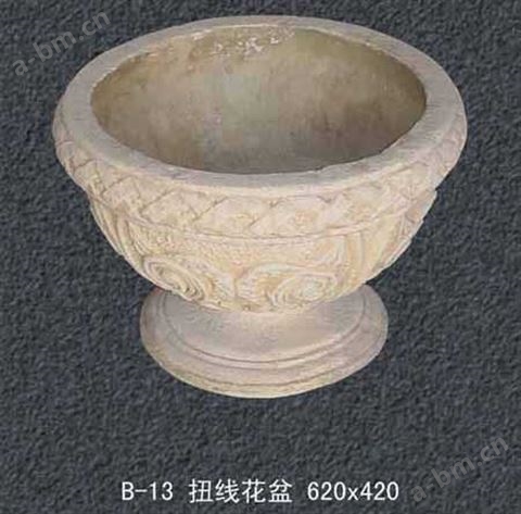 自然陶艺术砂岩石 花瓶.花盆-H008