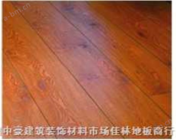 无胶水印彩纹聚合木地板2