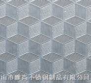 上海彩色不锈钢压纹板，立体方格压纹不锈钢橱柜装饰板