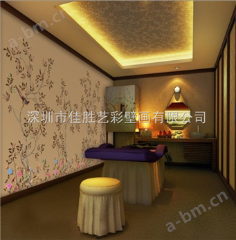 杭州丝绸手绘墙纸壁画